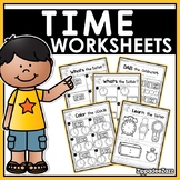 TELLING TIME TO THE HOUR WORKSHEETS