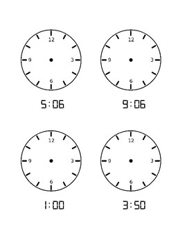 Preview of TELLING TIME WITH ANALOG & DIGITAL CLOCKS ACTIVITY FOR FUNCTIONAL MATH AND LIFE