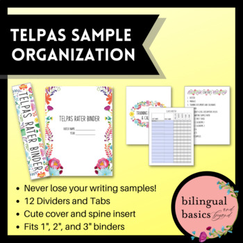 Preview of TELPAS Binder Organization