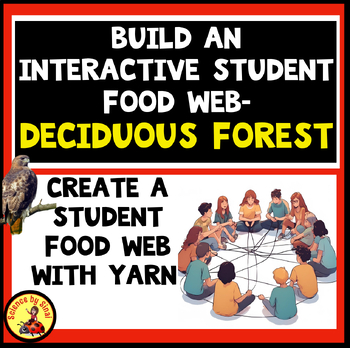 Preview of DECIDUOUS FOREST-Build an Interactive STUDENT FOOD WEB!  Food Chain Activity