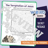 TEMPTATION OF JESUS Word Search Puzzle Novel, Book Review 