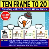 TEN FRAME Counting Up To 20 Winter Holiday Task Cards Task