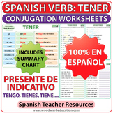 TENER - Spanish Verb Conjugation Worksheets - Present Tense
