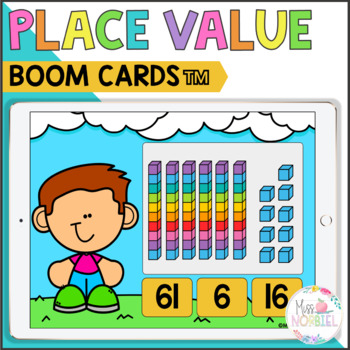 Preview of Tens and ones Boom Cards, Decenas y unidades, place value, valor posicional