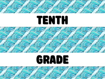 Preview of TENTH GRADE IS CAMPING HERE! WELCOME! Camping Bulletin Board Decor Kit