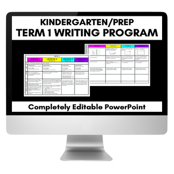 Preview of TERM 1 WRITING UNIT OF WORK Freebie | Kindergarten & Prep Program