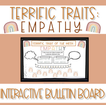 Preview of TERRIFIC TRAITS - Empathy : Interactive Bulletin Board