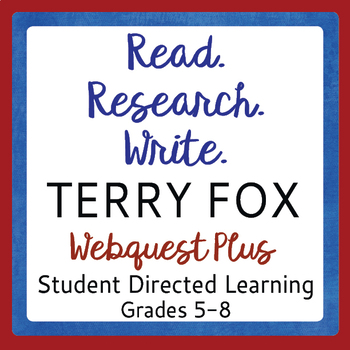 Preview of TERRY FOX Read, Research, and Write: 6 Topics for Student Research PRINT & EASEL