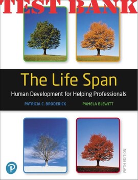 Preview of TEST BANK for The Life Span, Human Development for Helping Professionals 5th Edi