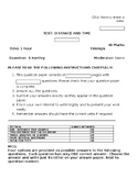 TEST DISATNC ETIME GRAPHS MCQ