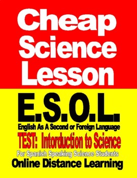 Preview of ENGLISH as a SECOND LANGUAGE (ESOL) TEST of REINFORCEMENT SCIENCE SKILLS