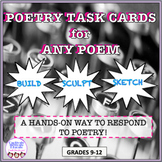 Poetry Task Cards for ANY Poem! Literacy center, hands-on,