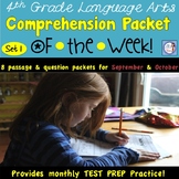 4th Grade Comprehension Packets of the Week (AIR test alig