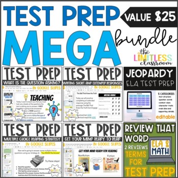 Preview of TEST PREP BUNDLE (Digital and Editable)