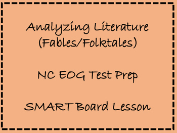 Preview of TEST PREP!  NC EOG prep: Analyzing Literature