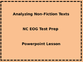 TEST PREP!  NC EOG prep: Analyzing Non-Fiction Texts