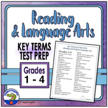 Preview of TEST PREP: Reading and Language Arts Academic Vocabulary Grades 1 - 4