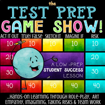 Preview of TEST PREP STRATEGIES: Testing Tips & Managing Stress Lesson & Game | Digital