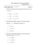 TEST: Systems of Equations, Parallel Lines, Perpendicular 