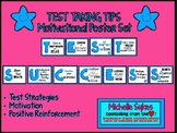 TEST TAKING TIPS Motivational Poster Set- Blue