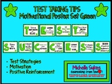 TEST TAKING TIPS Motivational Poster Set - Green