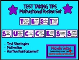 TEST TAKING TIPS Motivational Poster Set- Purple