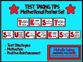 TEST TAKING TIPS Motivational Poster Set - Red