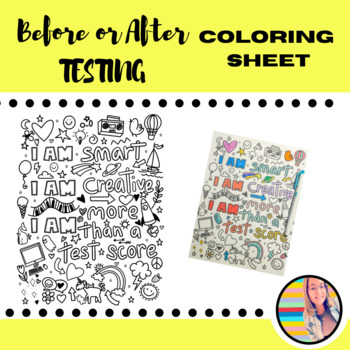 Preview of TESTING COLORING SHEET