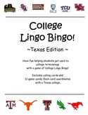 TEXAS College Lingo Bingo!