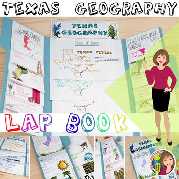 Preview of TEXAS GEOGRAPHY LAP BOOK for Texas History 7th Grade