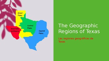 Preview of TEXAS REGIONS/LAS REGIONES GEOGRÁFICAS DE TEXAS /BILINGUAL POWERPOINT)