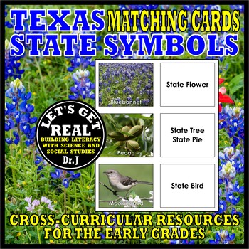 Preview of TEXAS STATE SYMBOLS MATCHING CARDS