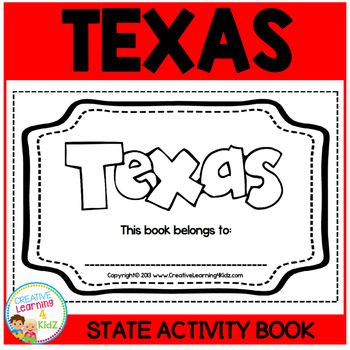 Preview of TEXAS State Activity Book