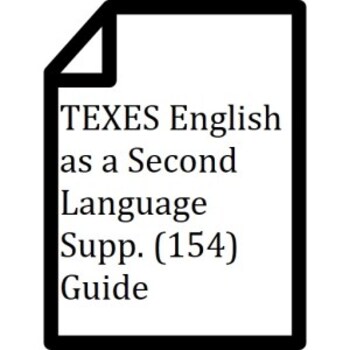 Preview of TEXES ESL (154) Inside Study Guide Sample