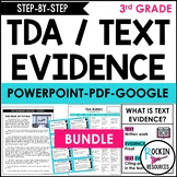 TEXT DEPENDENT ANALYSIS 3RD GRADE AND TEXT EVIDENCE UNIT BUNDLE