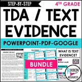 TEXT DEPENDENT ANALYSIS 4TH GRADE AND TEXT EVIDENCE UNIT BUNDLE