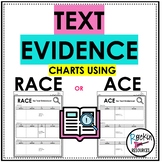 TEXT EVIDENCE CHARTS - RACE CHART AND ACE CHART