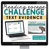 Text Evidence Slides & Citing Evidence Digital Escape Room