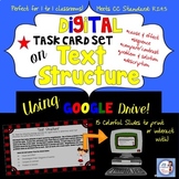 TEXT STRUCTURE Digital Task Cards (for Google Drive)