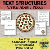 Text Structures Writing Activity: Pizza