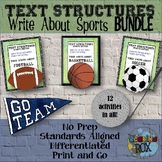 Text Structures Writing Activity: Sports Bundle