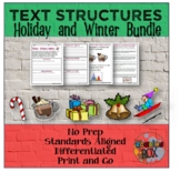 Text Structures Writing Activity: Winter/Holidays Bundle