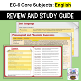 TExES EC-6 Core Subjects English Exam Review and Study Guide