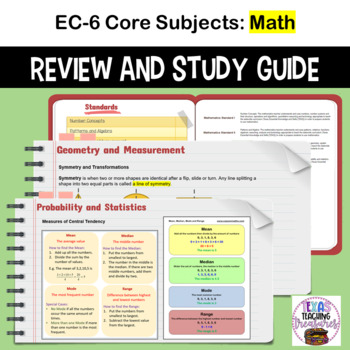 Preview of TExES EC-6 Core Subjects Math Exam Review and Study Guide
