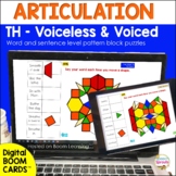 TH Articulation BOOM Cards™ for Speech Therapy