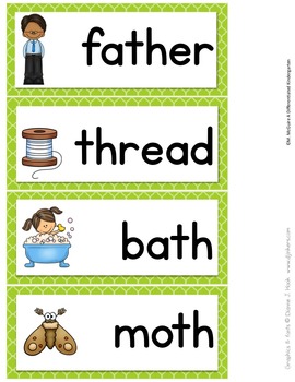 TH Digraph Word Work Galore-Differentiated and Aligned Printables and