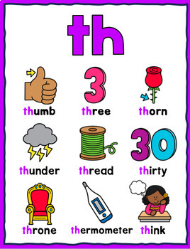 th digraph worksheets by kindergarten swag teachers pay