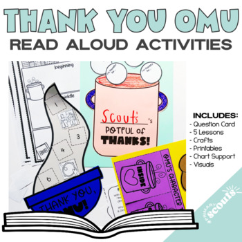 Preview of THANK YOU OMU interactive Read Aloud | Fall Sequencing | Gratitude Activities