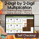 THANKSGIVING 2-Digit Multiplication Self Checking Digital 