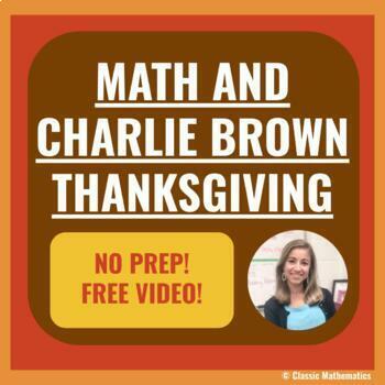 Preview of THANKSGIVING AND MATH ACTIVITY CHARLIE BROWN POLYNOMIALS